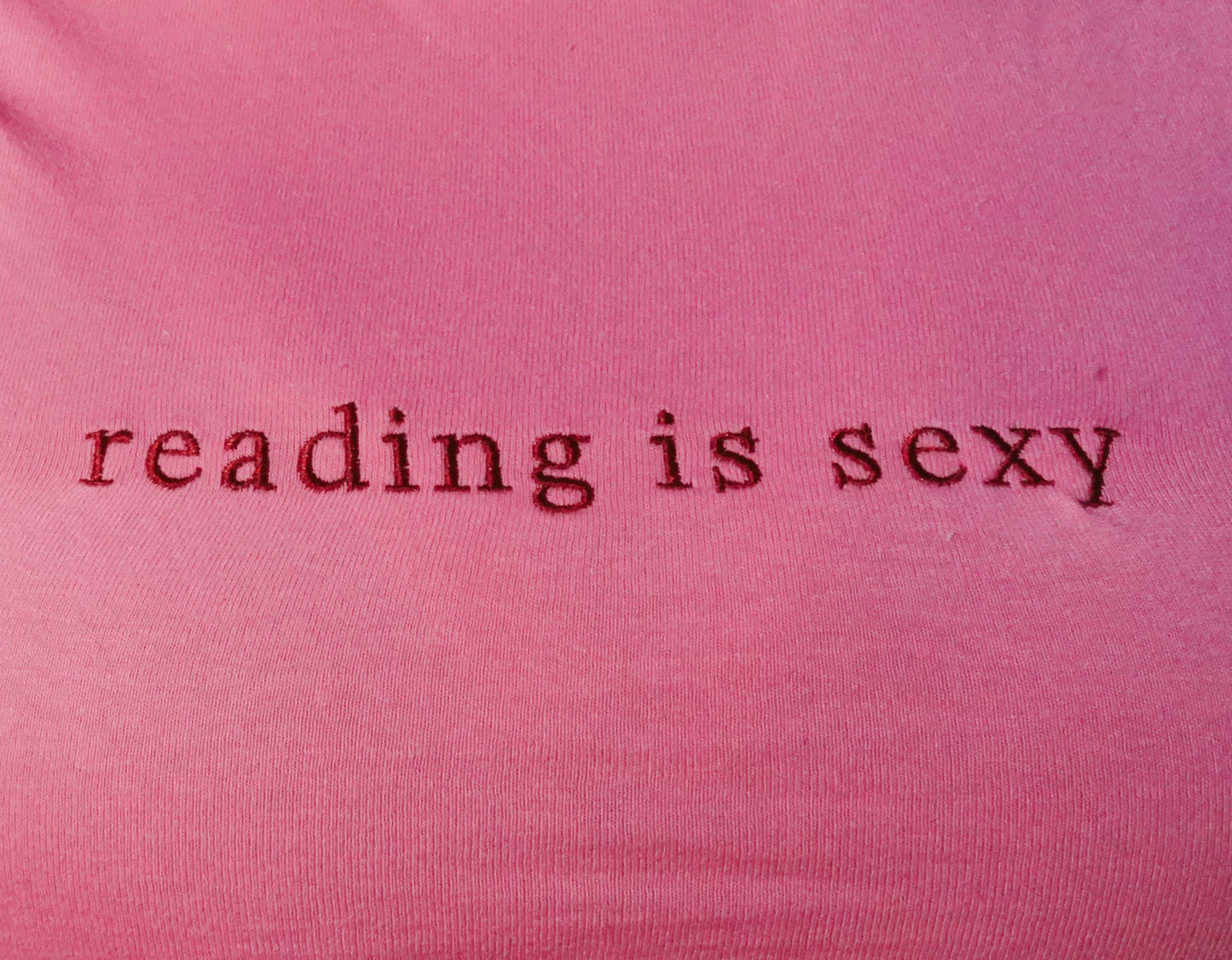 Reading Is Sexy — Embroidered Tee