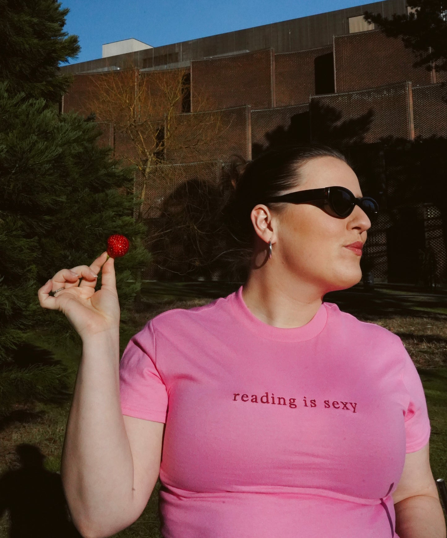 Reading Is Sexy — Embroidered Tee