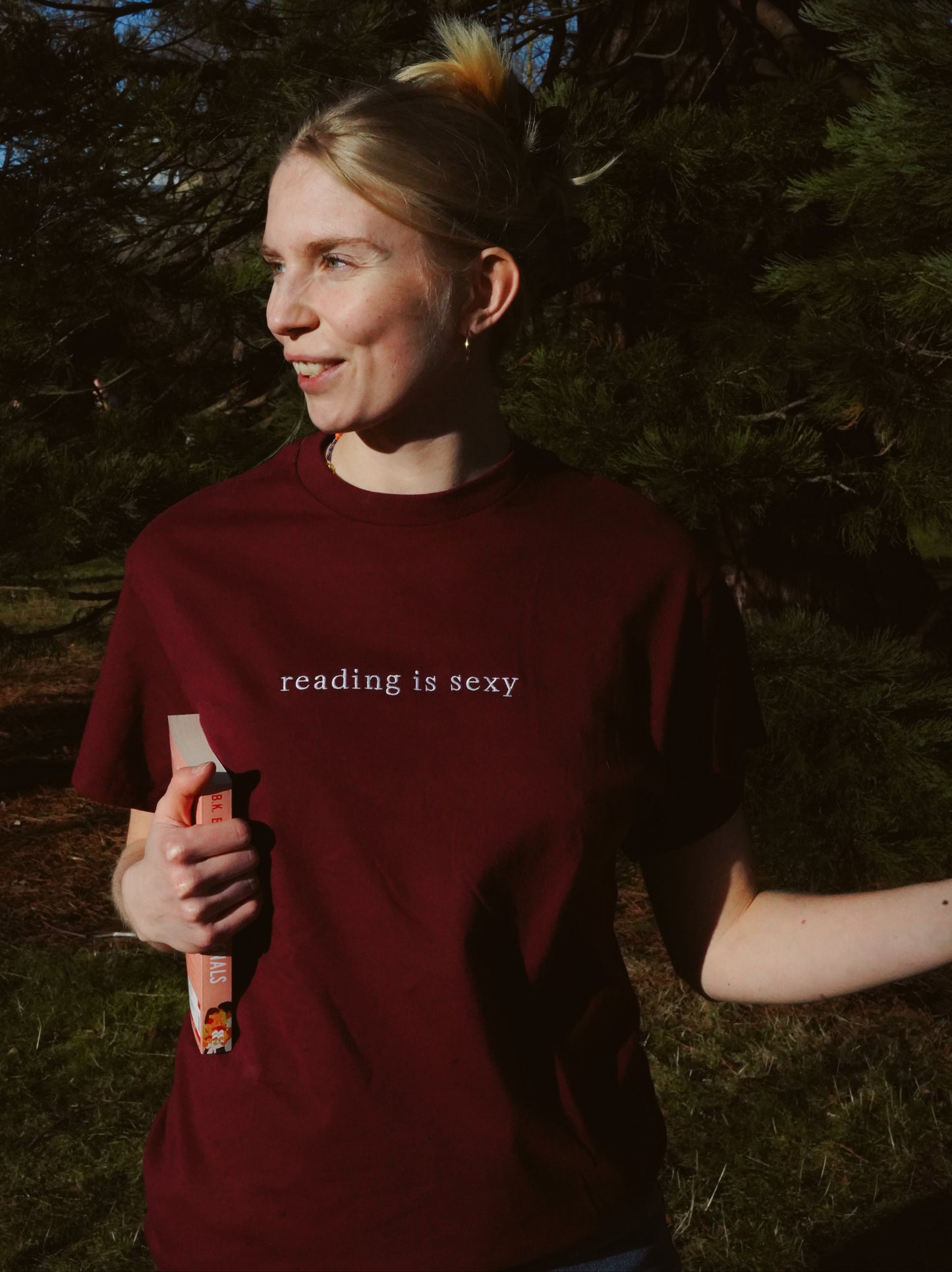 Reading Is Sexy — Embroidered Tee