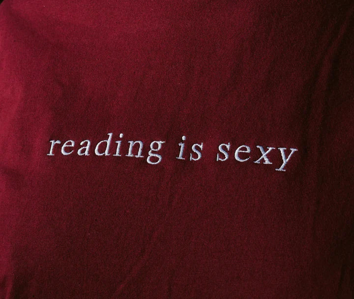 Reading is Sexy - Embroidered Tee