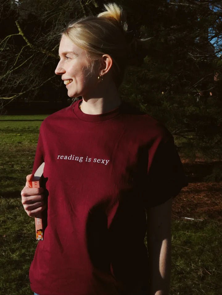 Reading is Sexy - Embroidered Tee