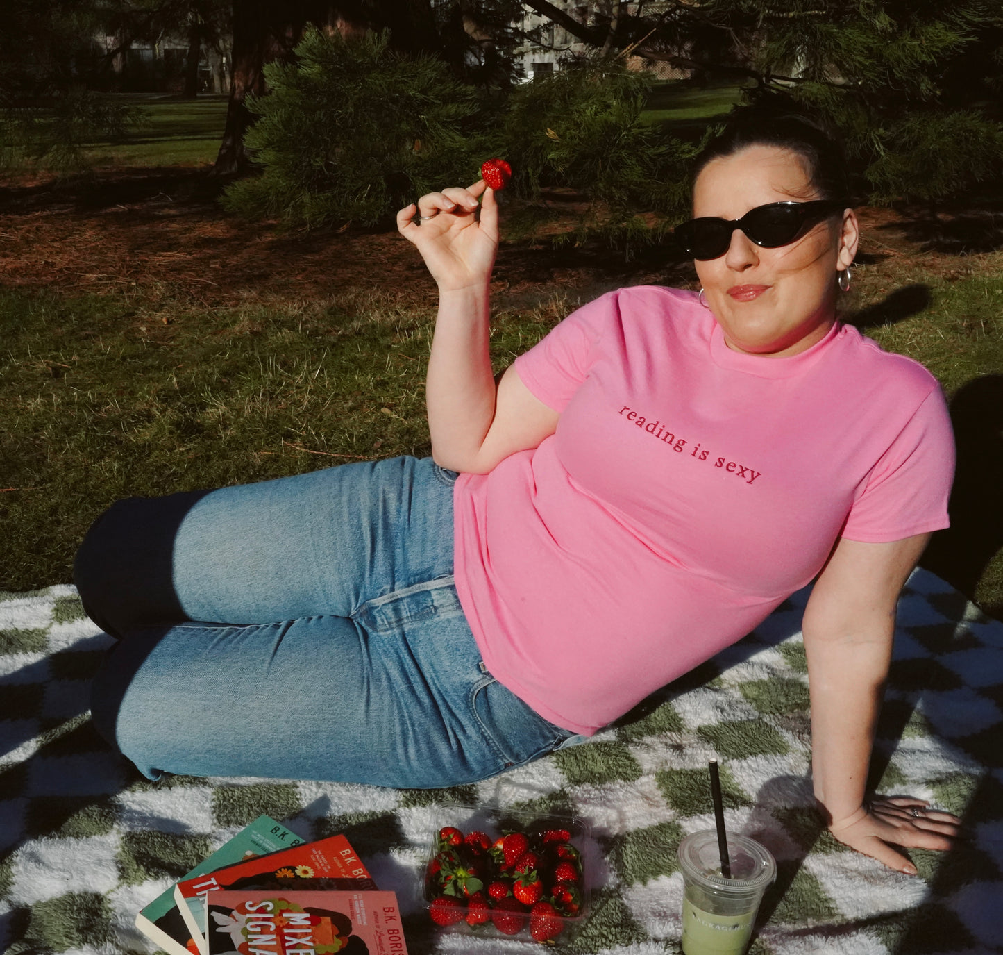 Reading Is Sexy — Embroidered Tee