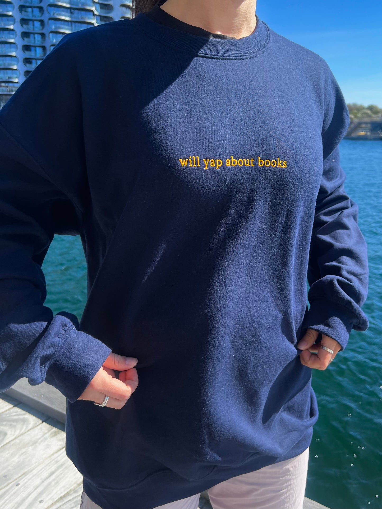Will Yap About Books – Embroidered Sweatshirt