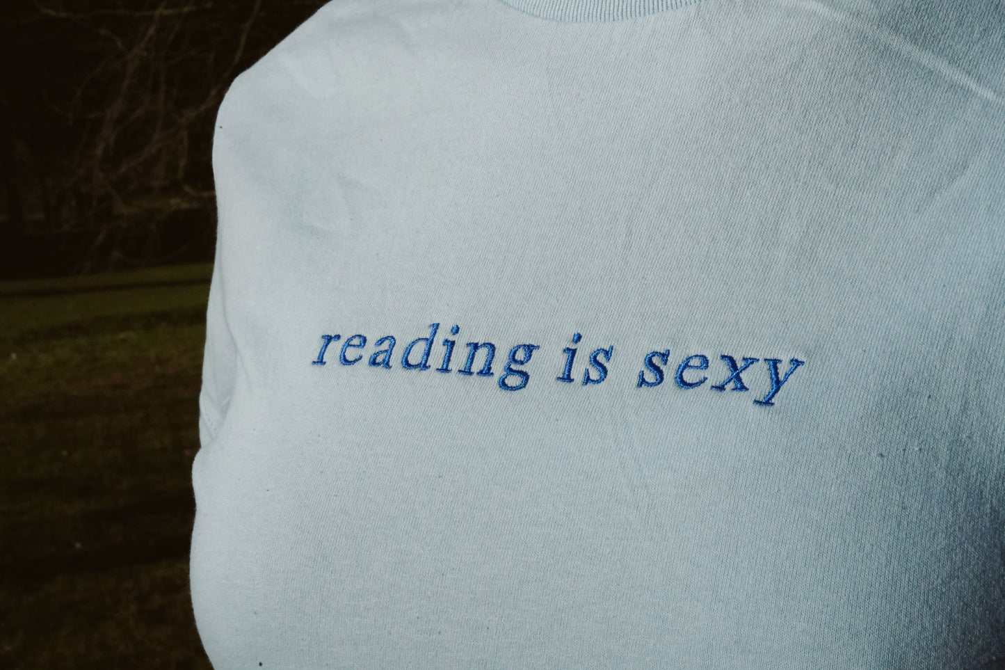 Reading Is Sexy — Embroidered Tee