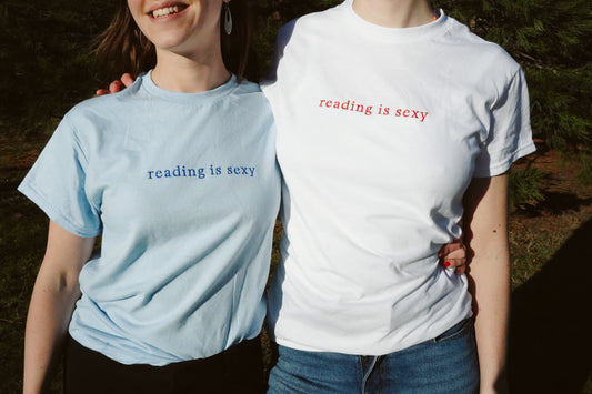 Reading Is Sexy — Embroidered Tee