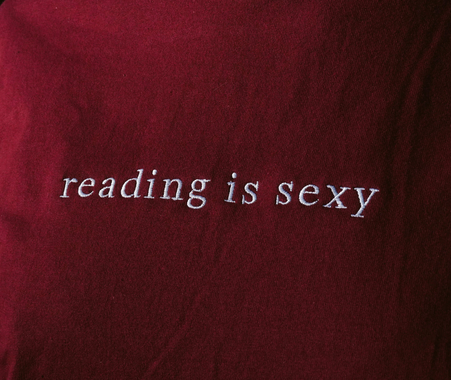 Reading Is Sexy — Embroidered Tee