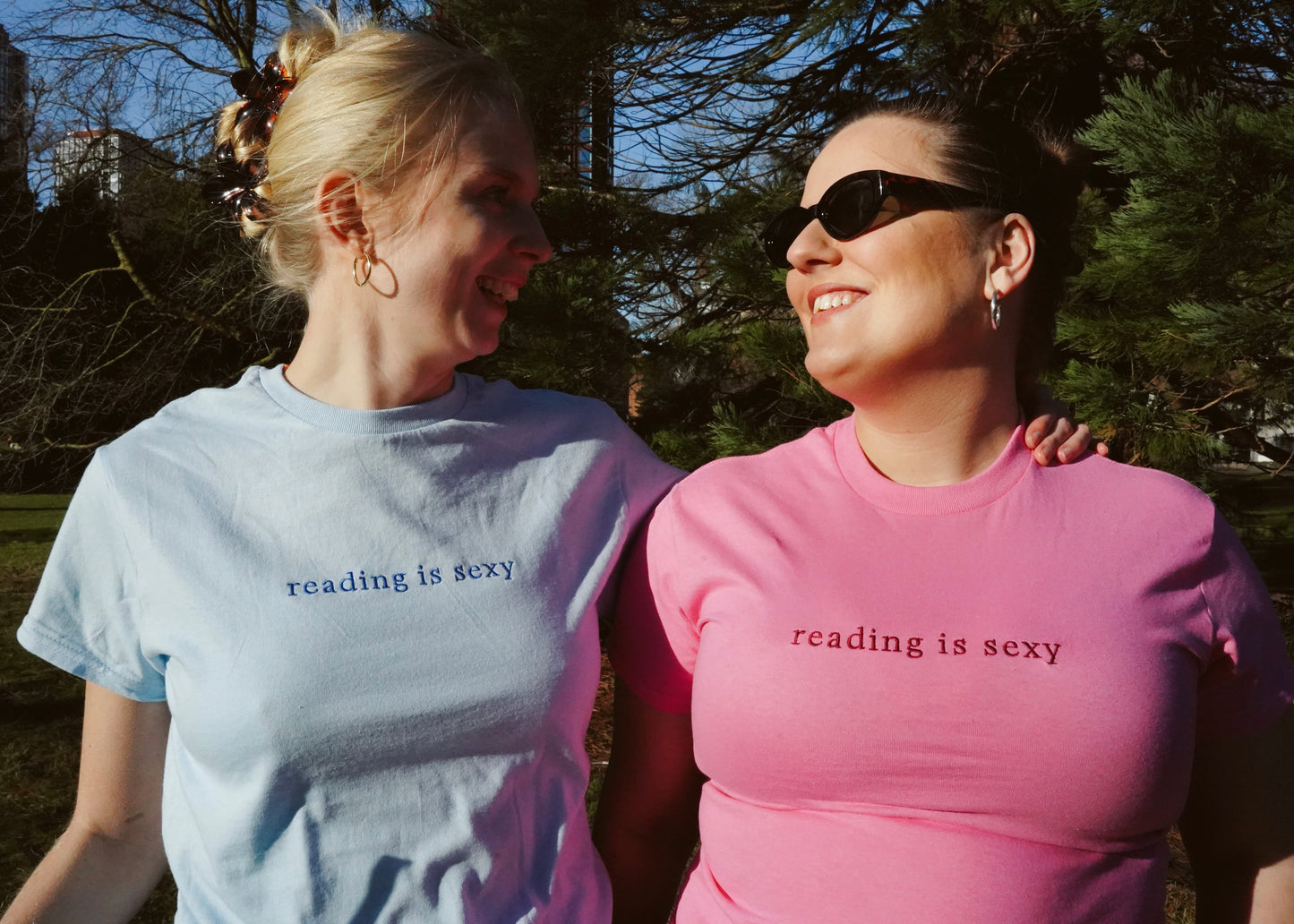 Reading Is Sexy — Embroidered Tee