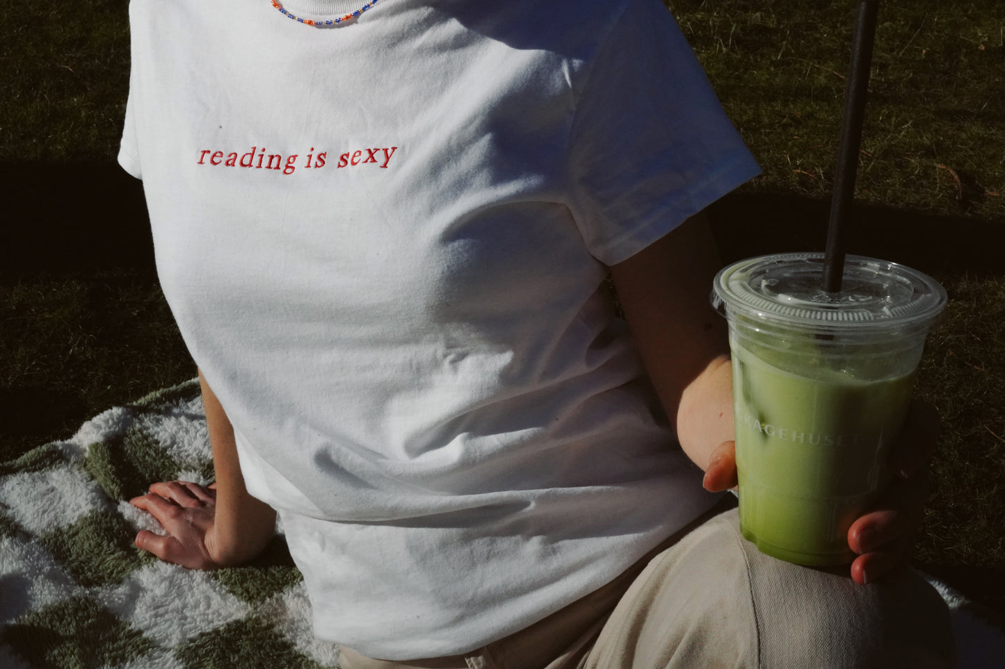 Reading Is Sexy — Embroidered Tee