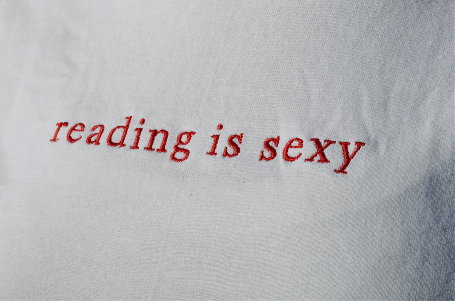 Reading Is Sexy — Embroidered Tee