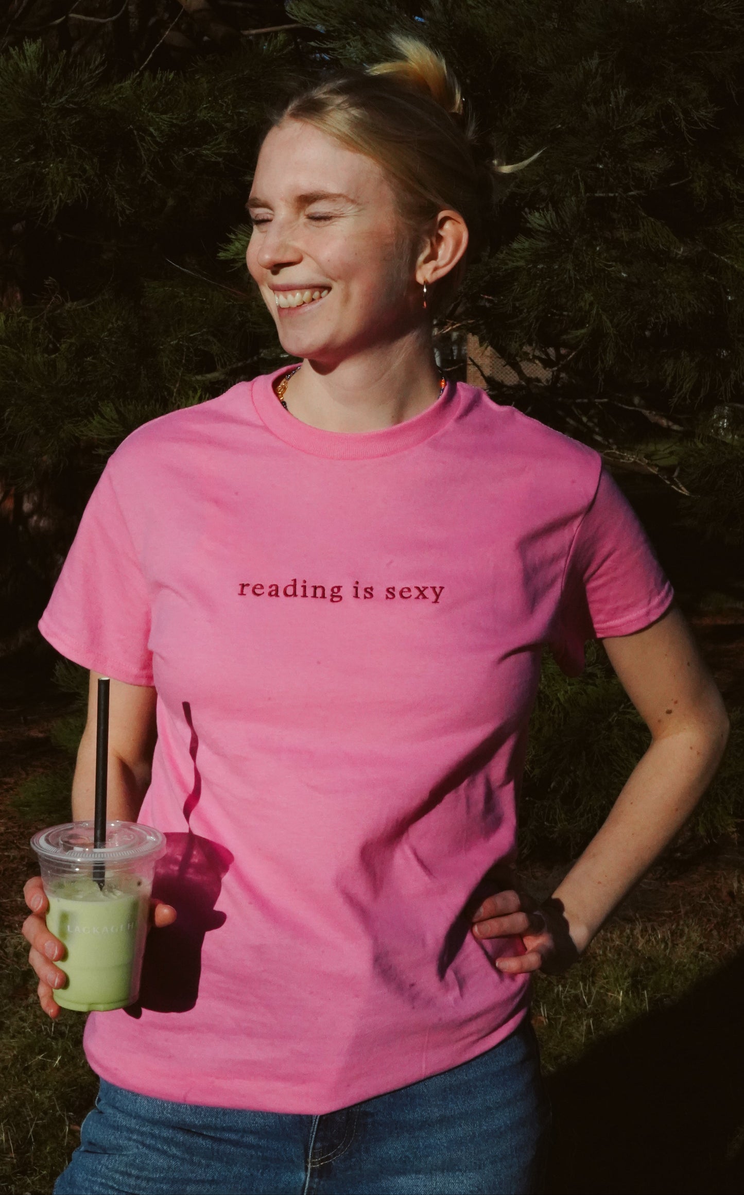 Reading Is Sexy — Embroidered Tee