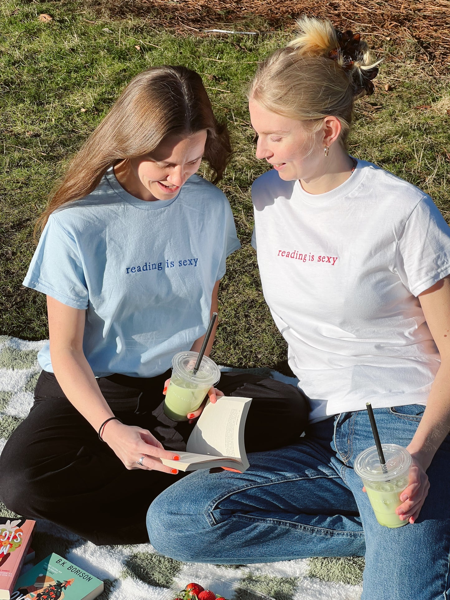 Reading Is Sexy — Embroidered Tee