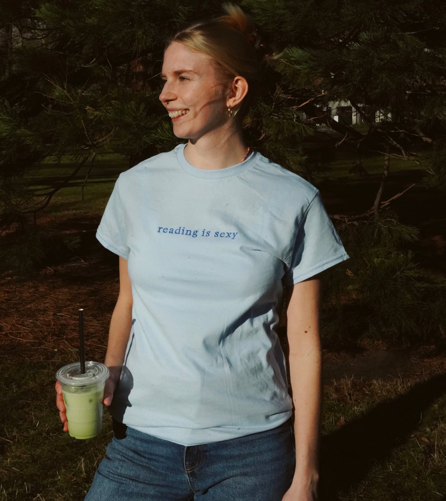 Reading Is Sexy — Embroidered Tee