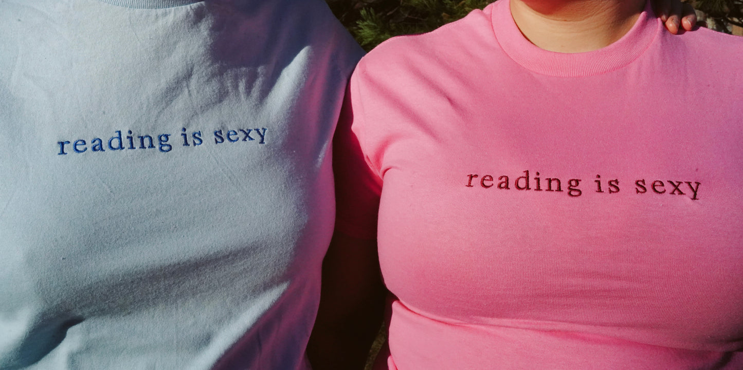 Reading Is Sexy — Embroidered Tee