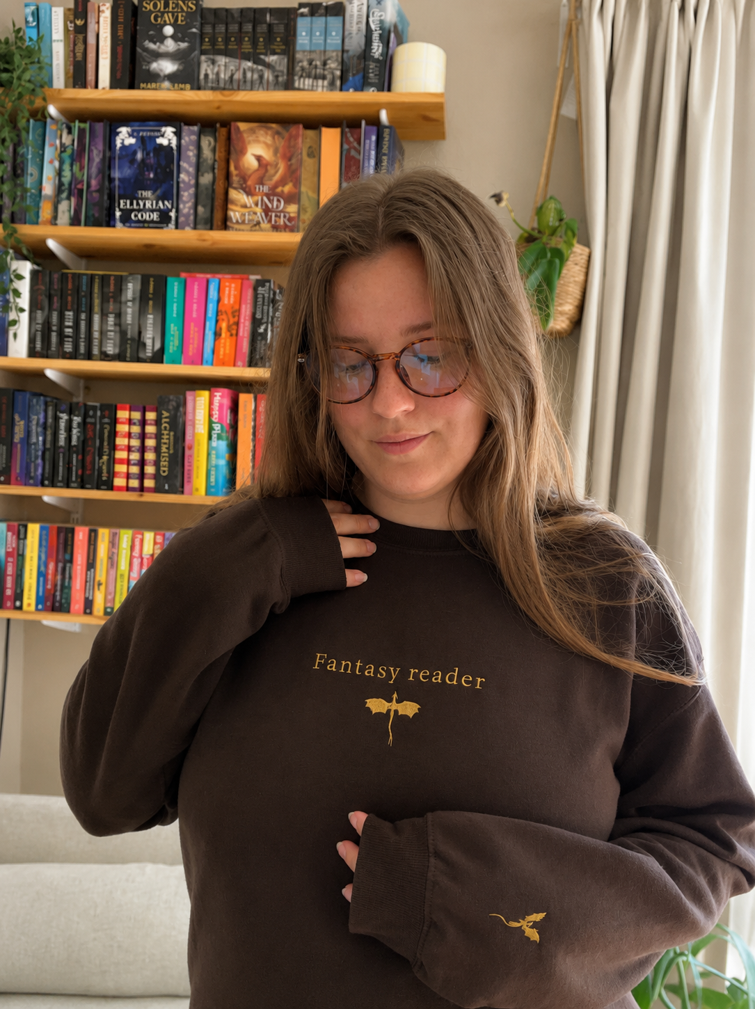 Fantasy Reader – Embroidered Sweatshirt