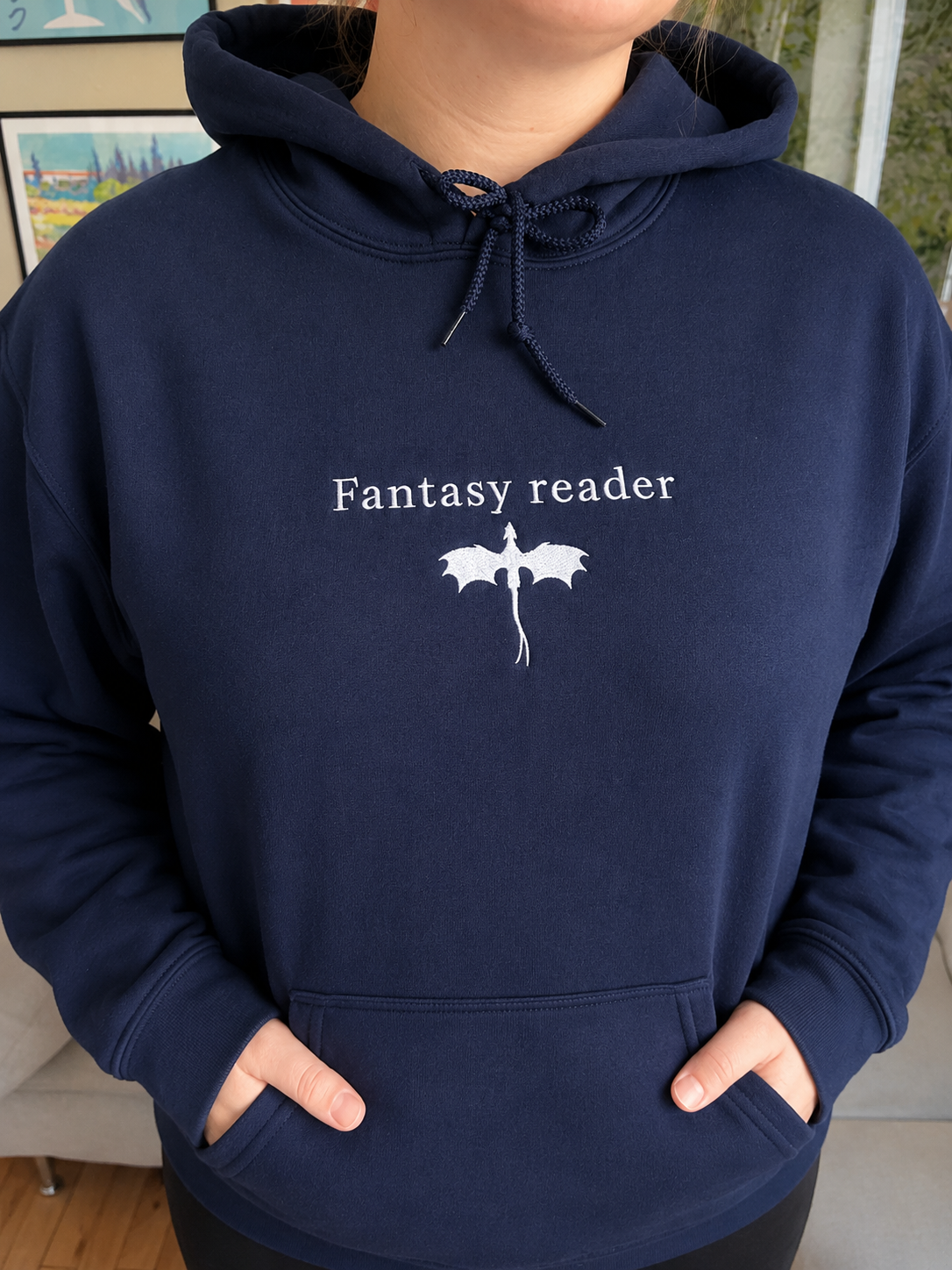 Fantasy Reader - Embroidered Hoodie