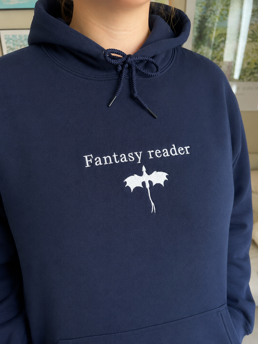 Fantasy Reader - Embroidered Hoodie