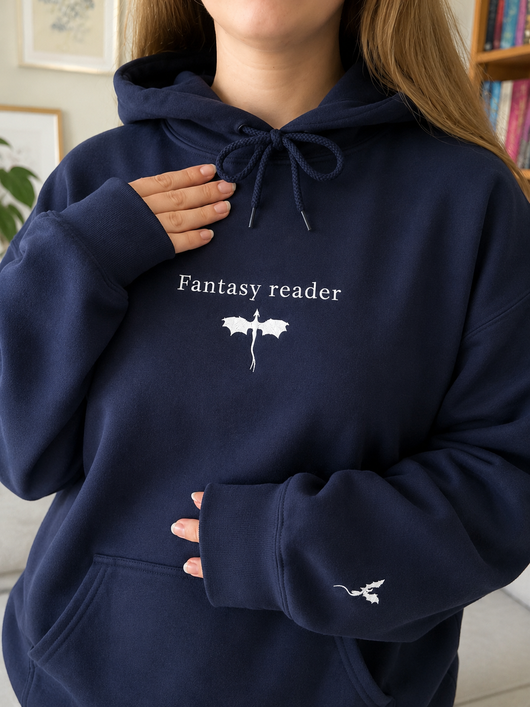 Fantasy Reader - Embroidered Hoodie