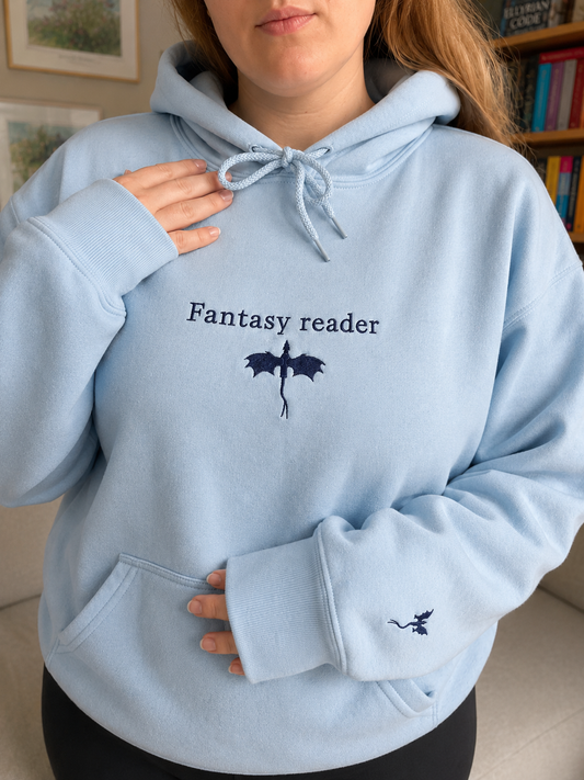 Fantasy Reader - Embroidered Hoodie