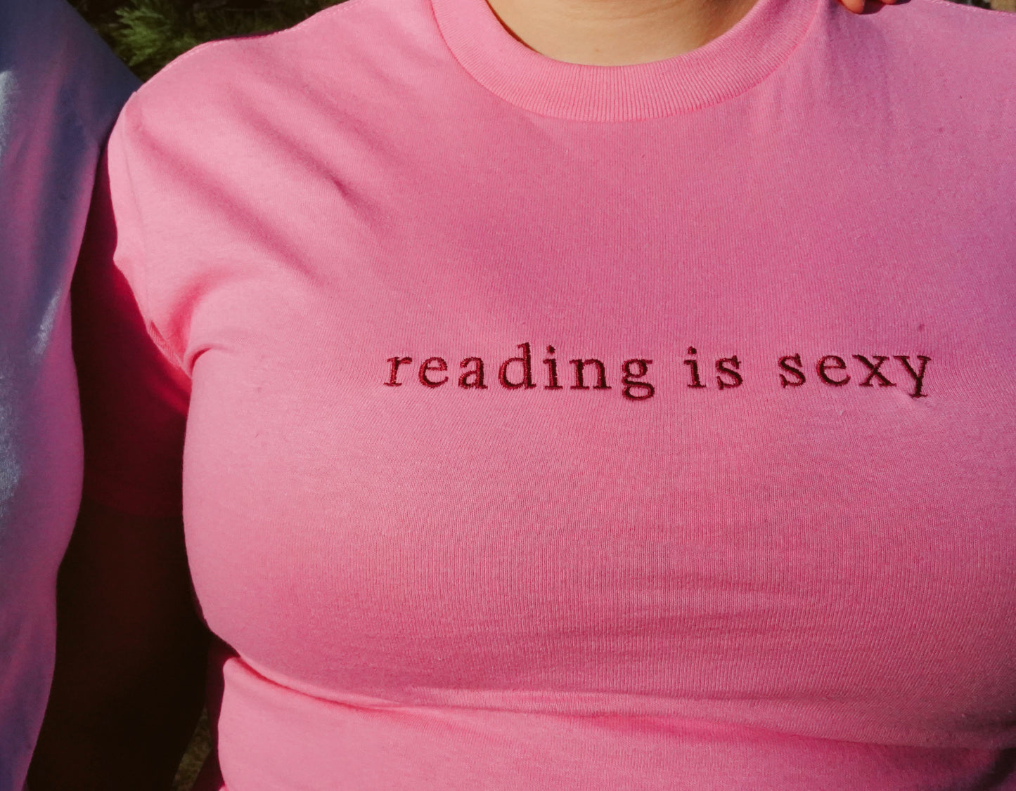 Reading Is Sexy — Embroidered Tee