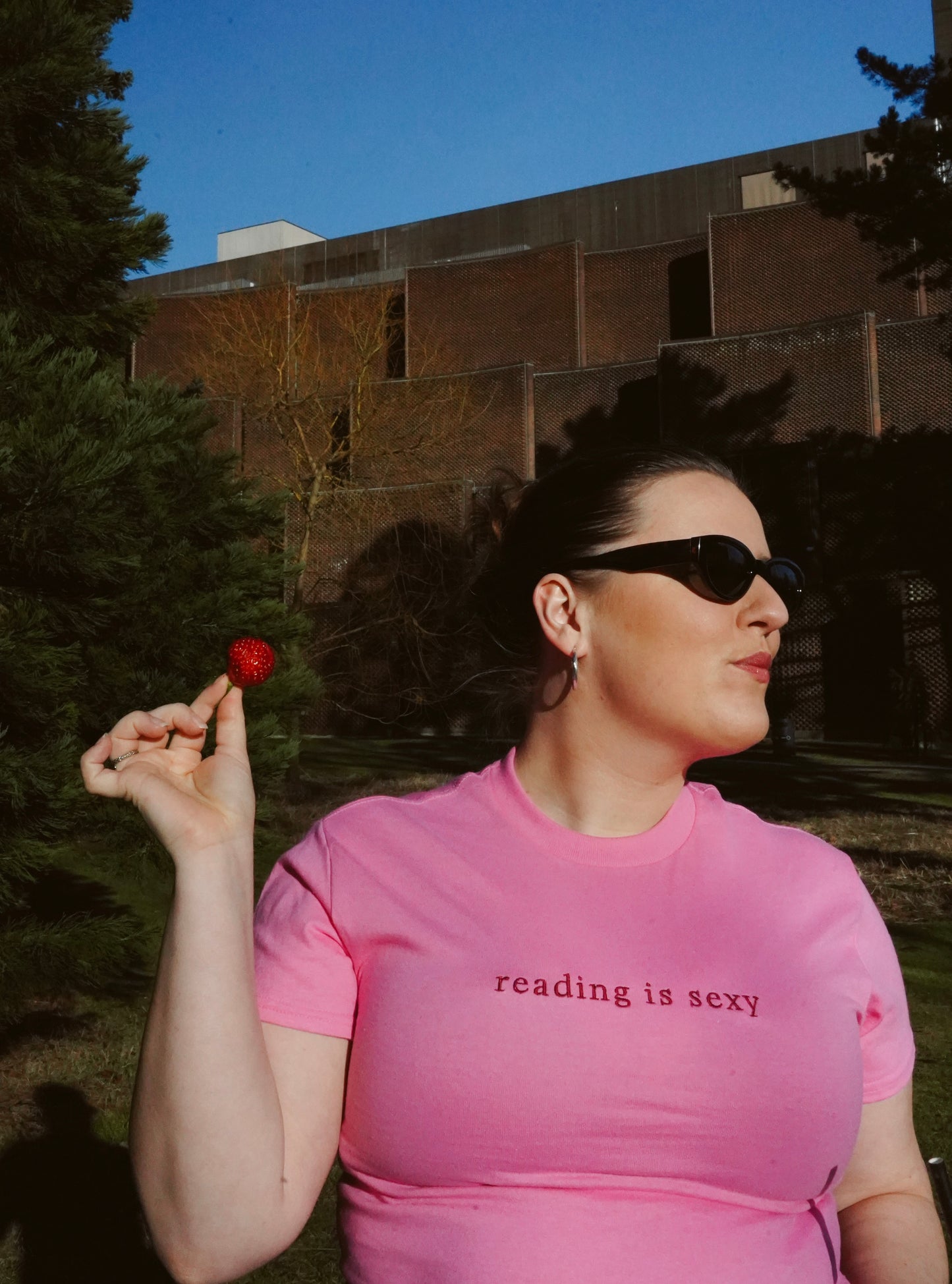 Reading Is Sexy — Embroidered Tee