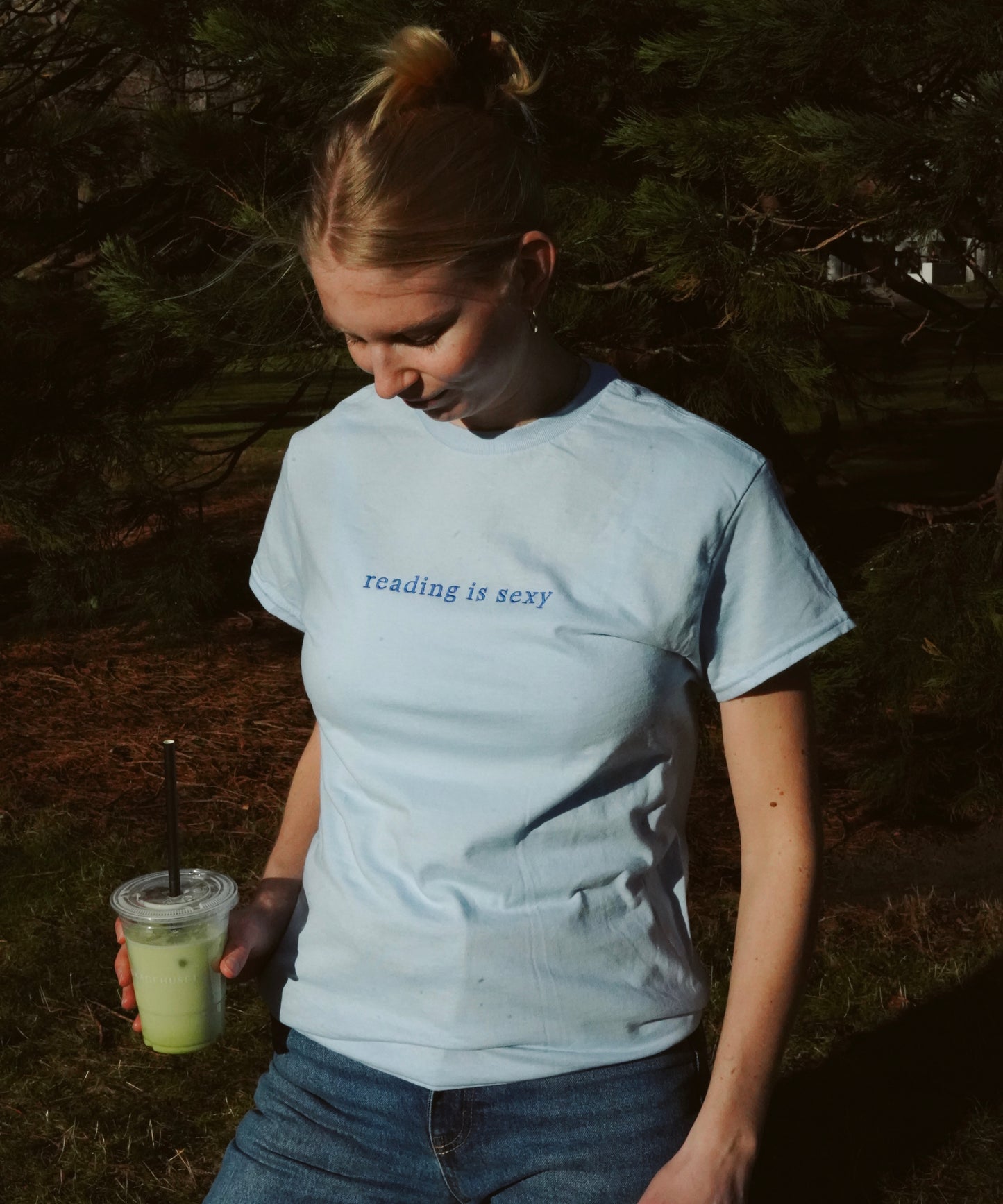 Reading Is Sexy — Embroidered Tee