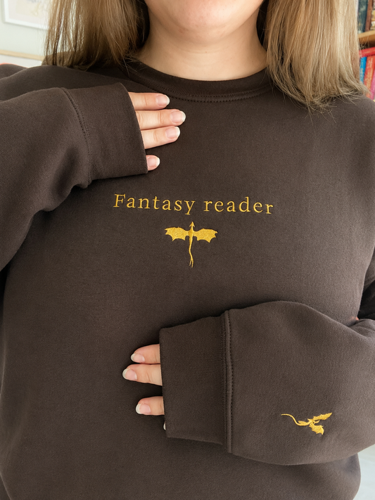 Fantasy Reader – Embroidered Sweatshirt