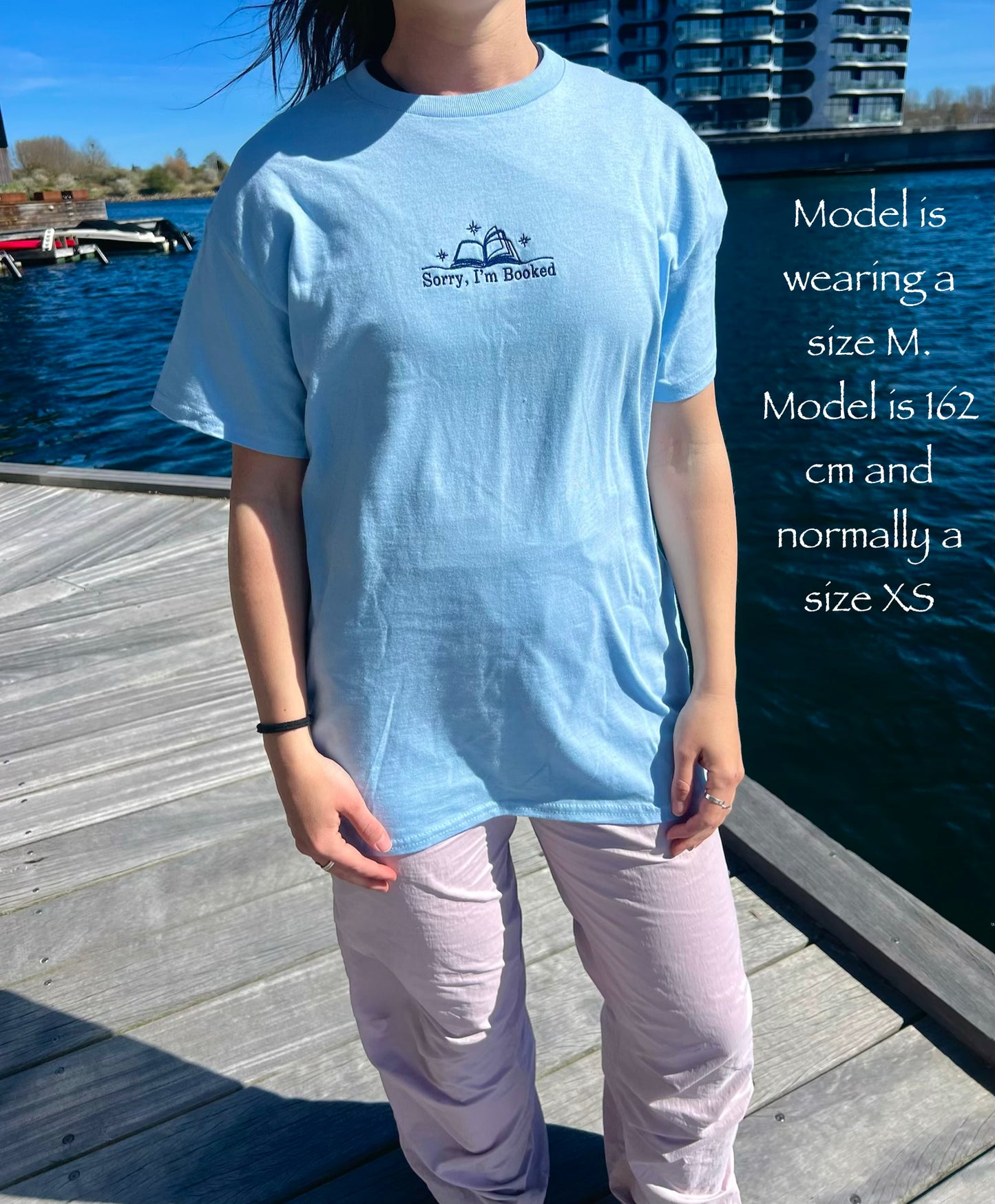 Sorry, I'm Booked – Embroidered Tee