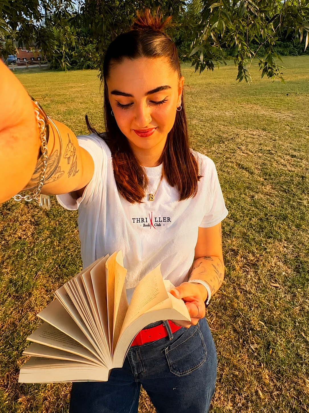 Thriller Book Club - Embroidered Tee