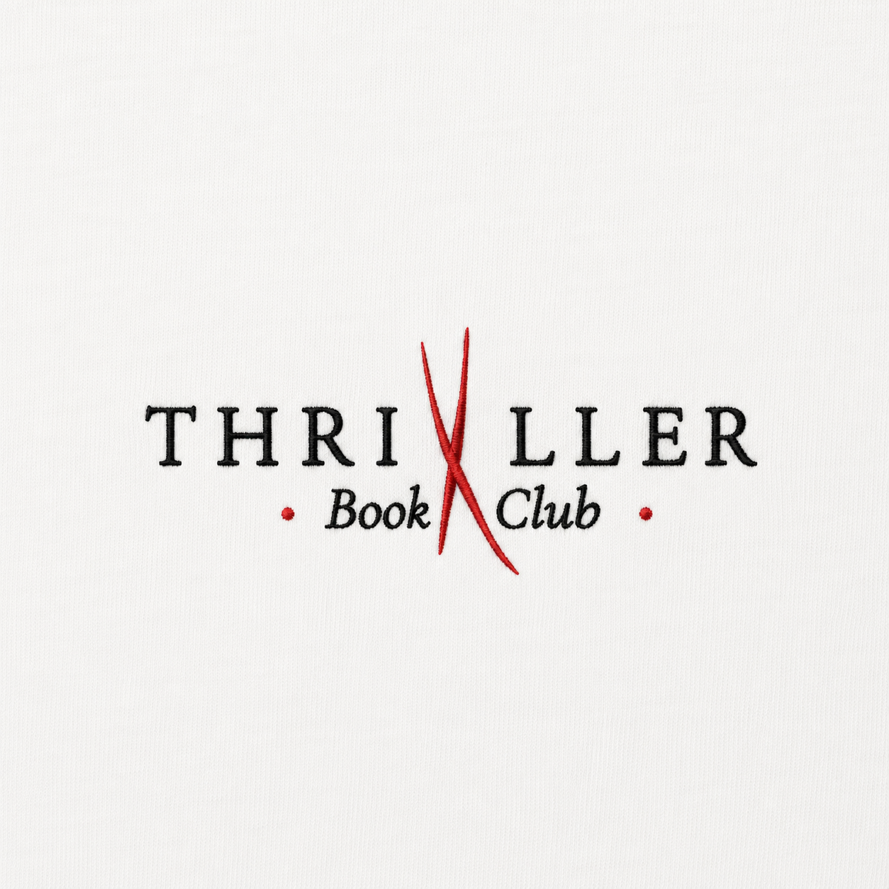 Thriller Book Club - Embroidered Tee