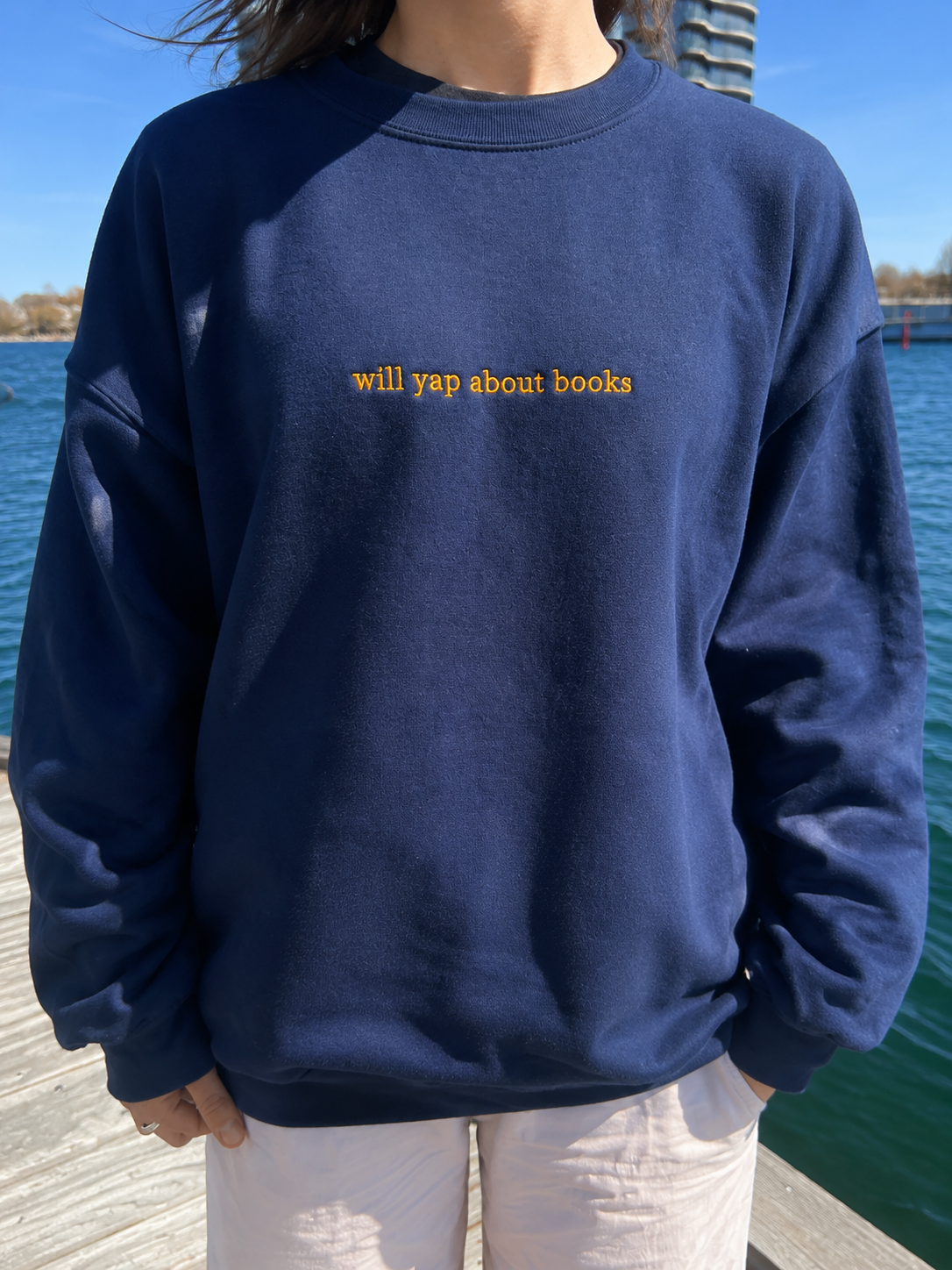 Will Yap About Books – Embroidered Sweatshirt