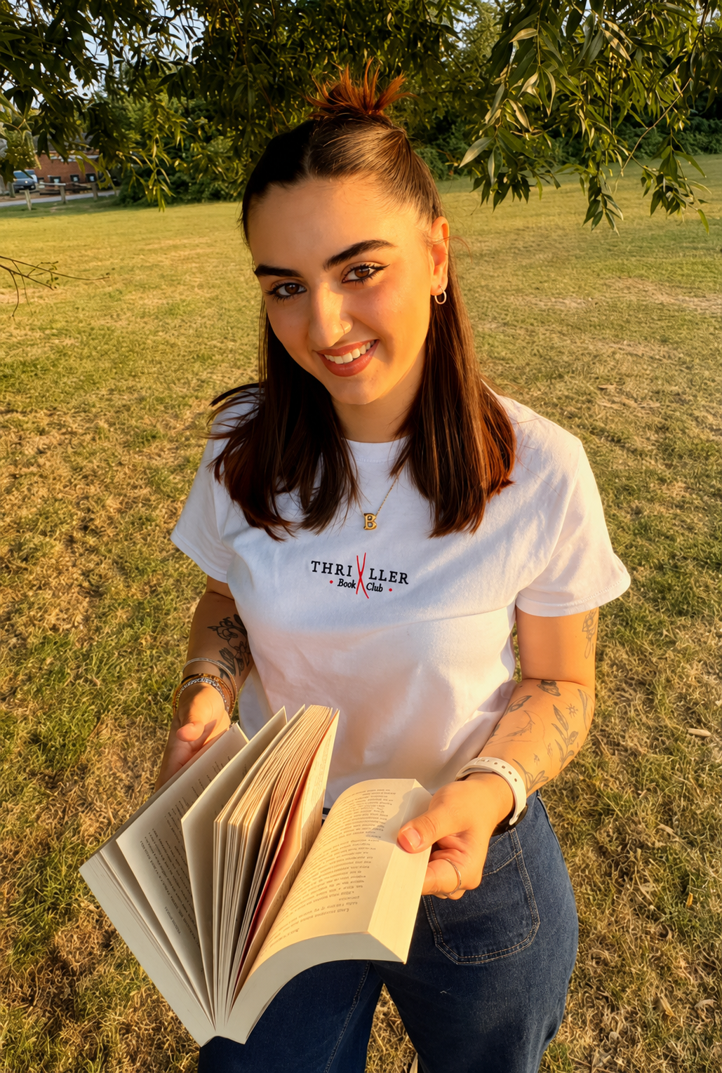 Thriller Book Club - Embroidered Tee