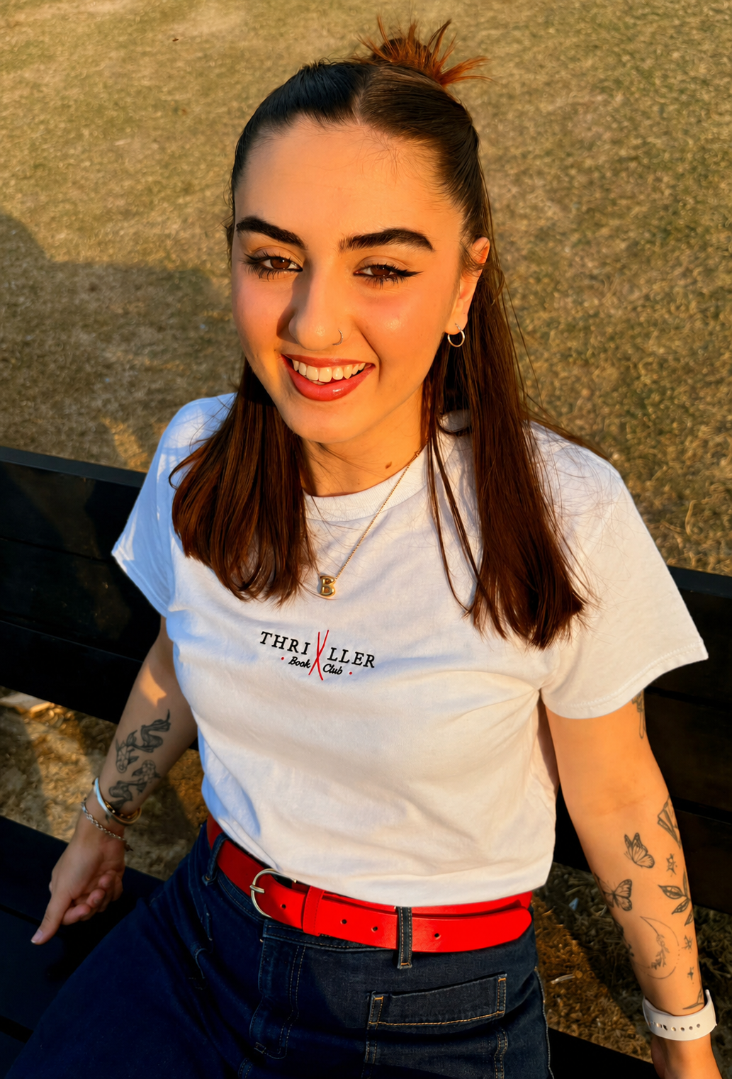 Thriller Book Club - Embroidered Tee