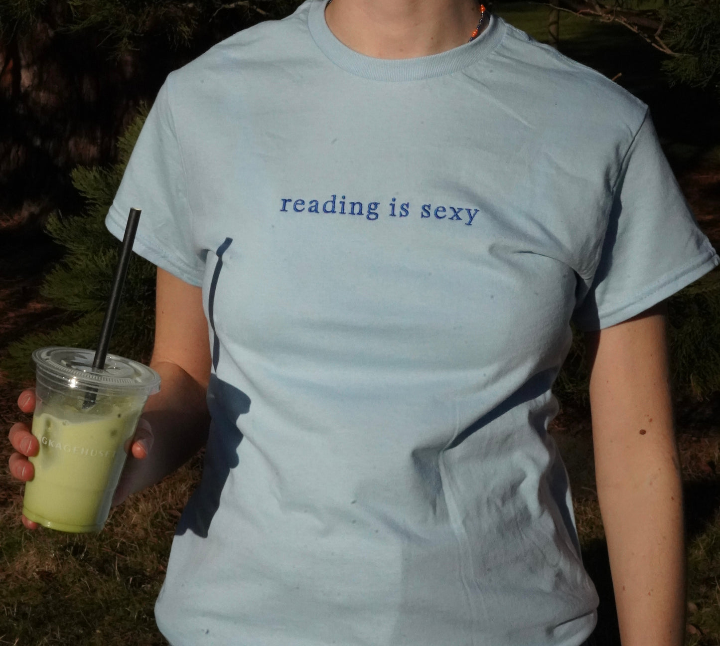 Reading Is Sexy — Embroidered Tee