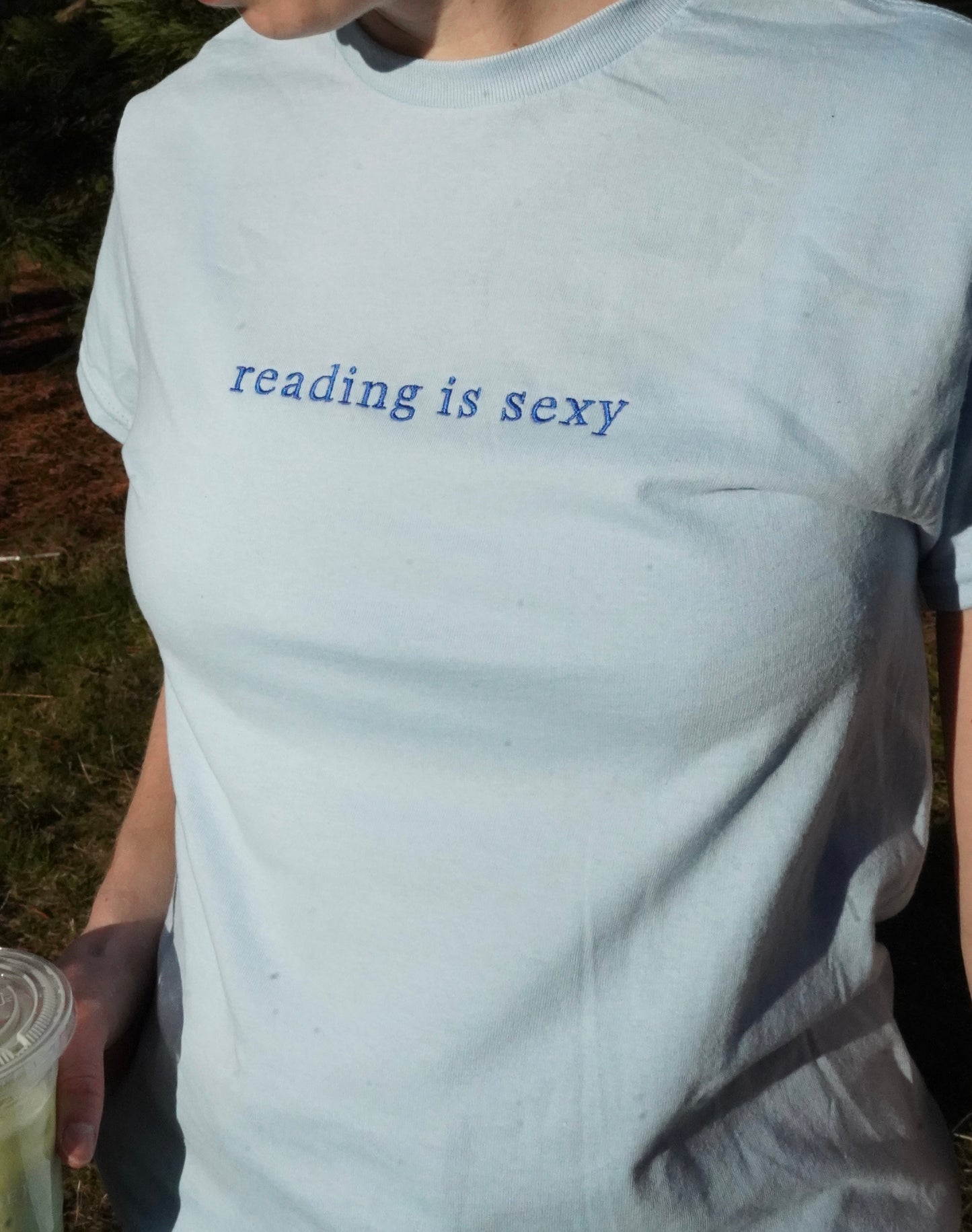Reading Is Sexy — Embroidered Tee