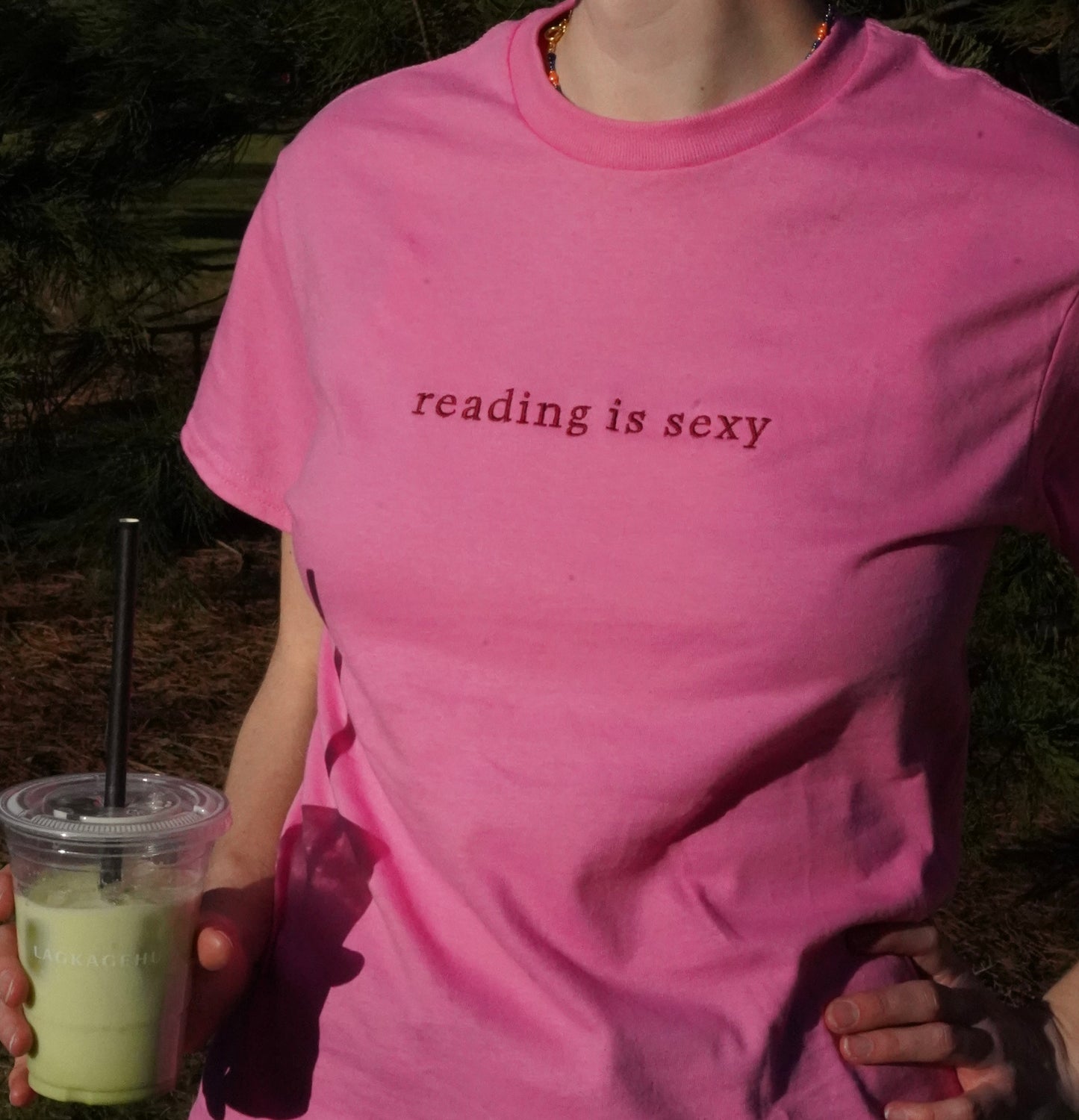 Reading Is Sexy — Embroidered Tee