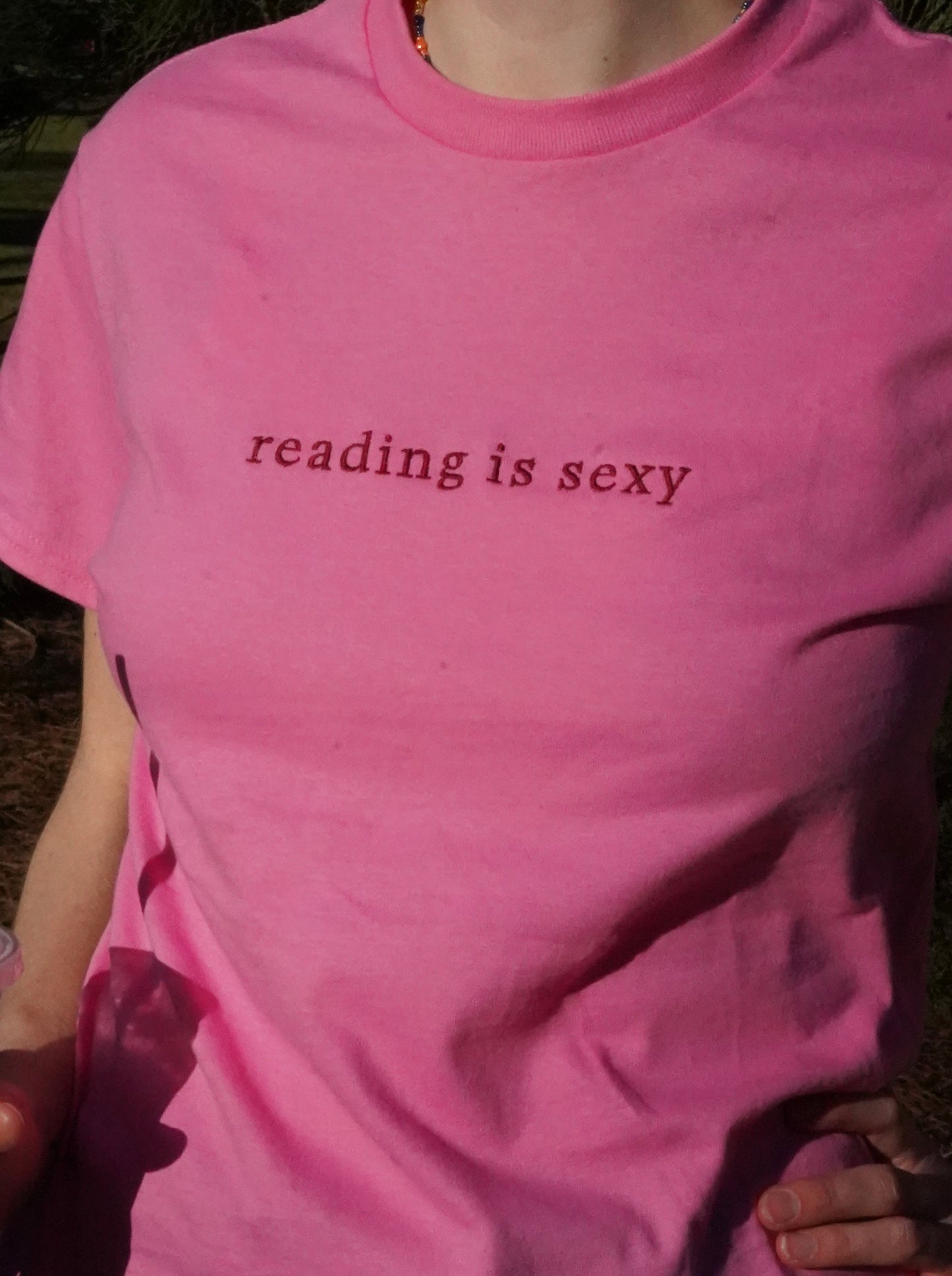 Reading Is Sexy — Embroidered Tee