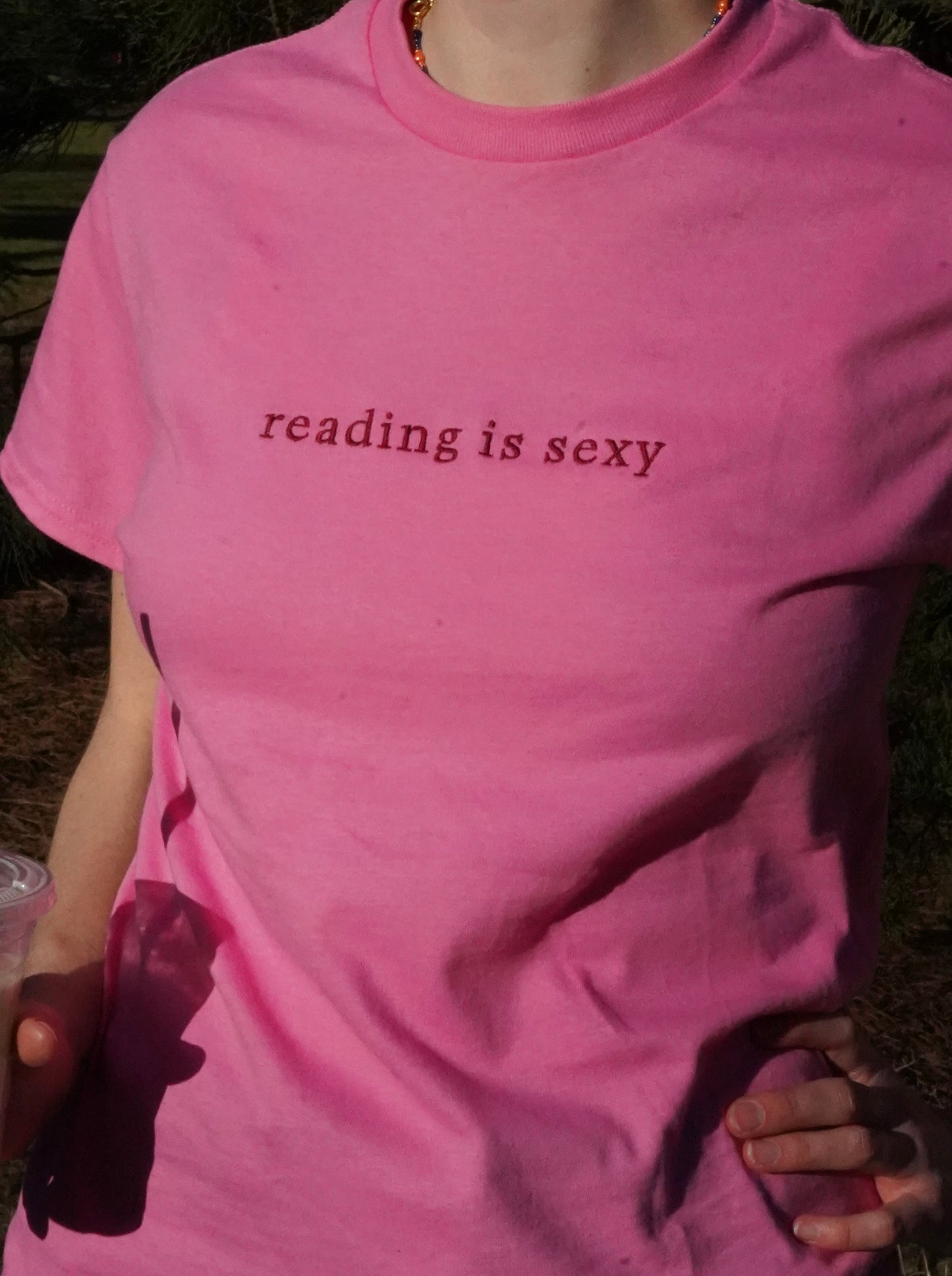 Reading Is Sexy — Embroidered Tee