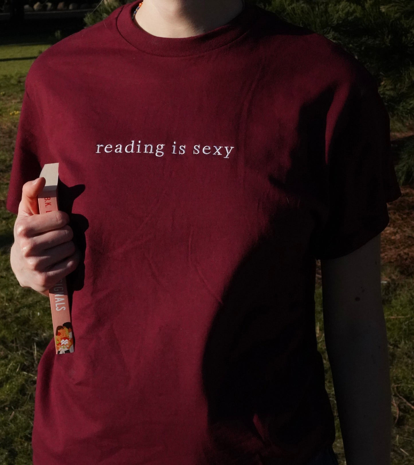 Reading Is Sexy — Embroidered Tee