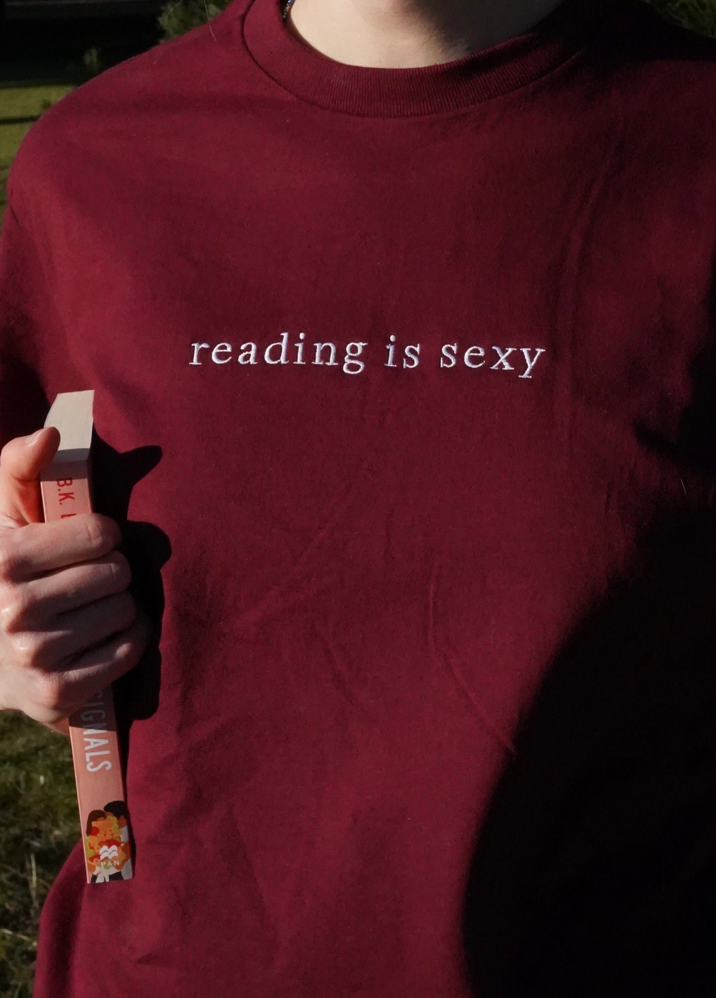 Reading Is Sexy — Embroidered Tee