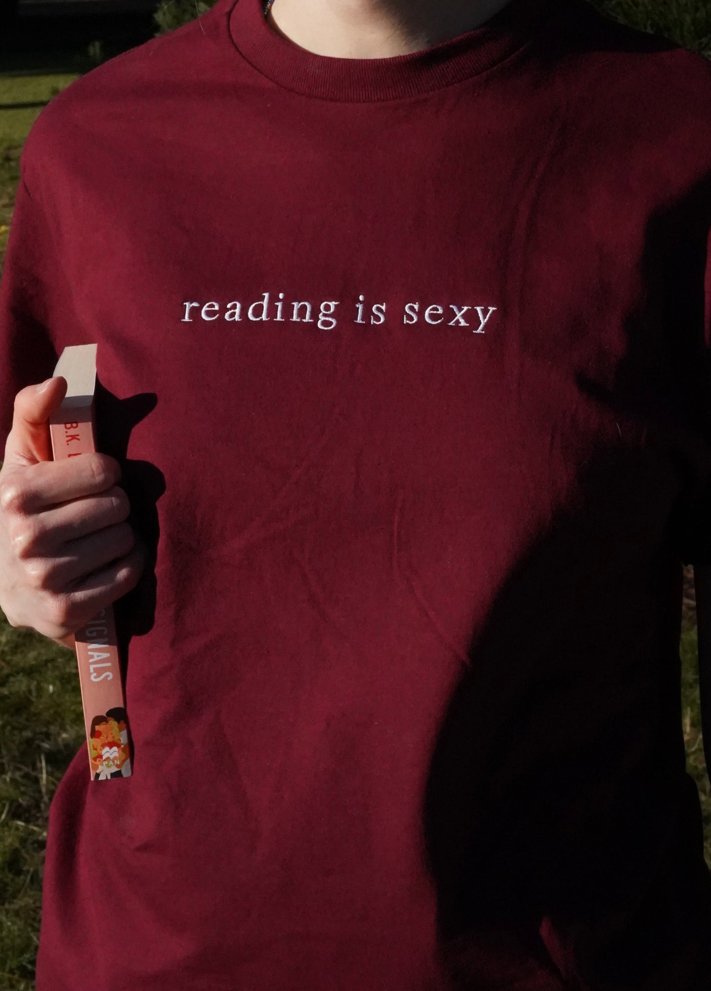 Reading Is Sexy — Embroidered Tee