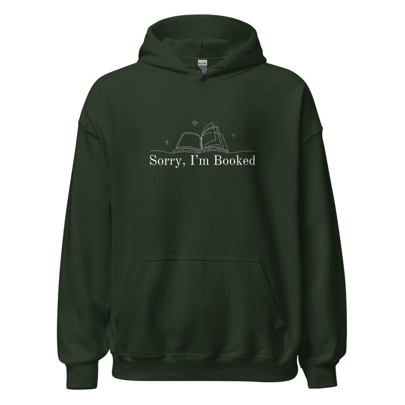 Sorry, I'm Booked – Embroidered Hoodie