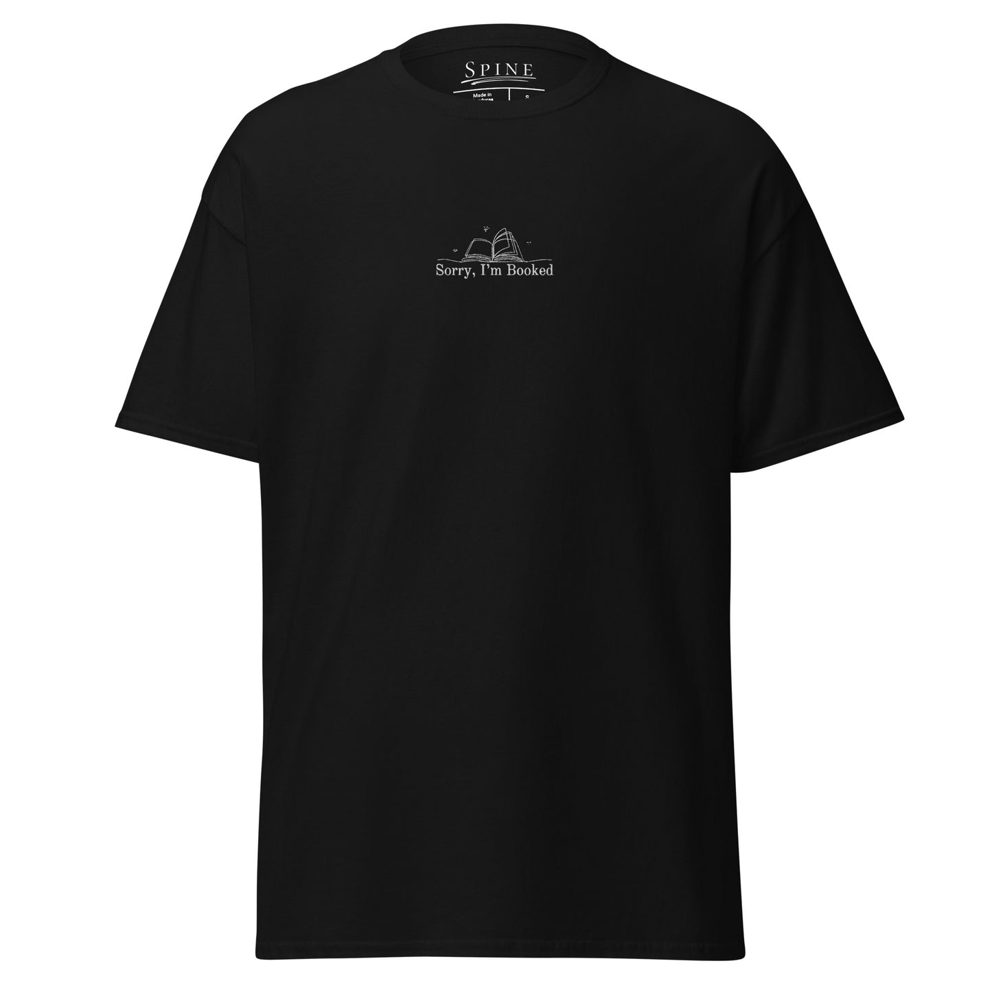 Sorry, I'm Booked – Embroidered Tee
