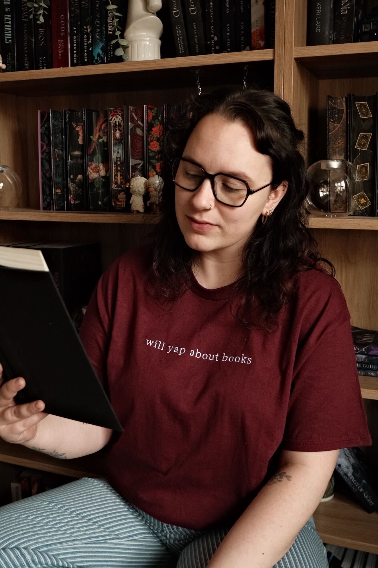 Will Yap About Books - Embroidered Tee