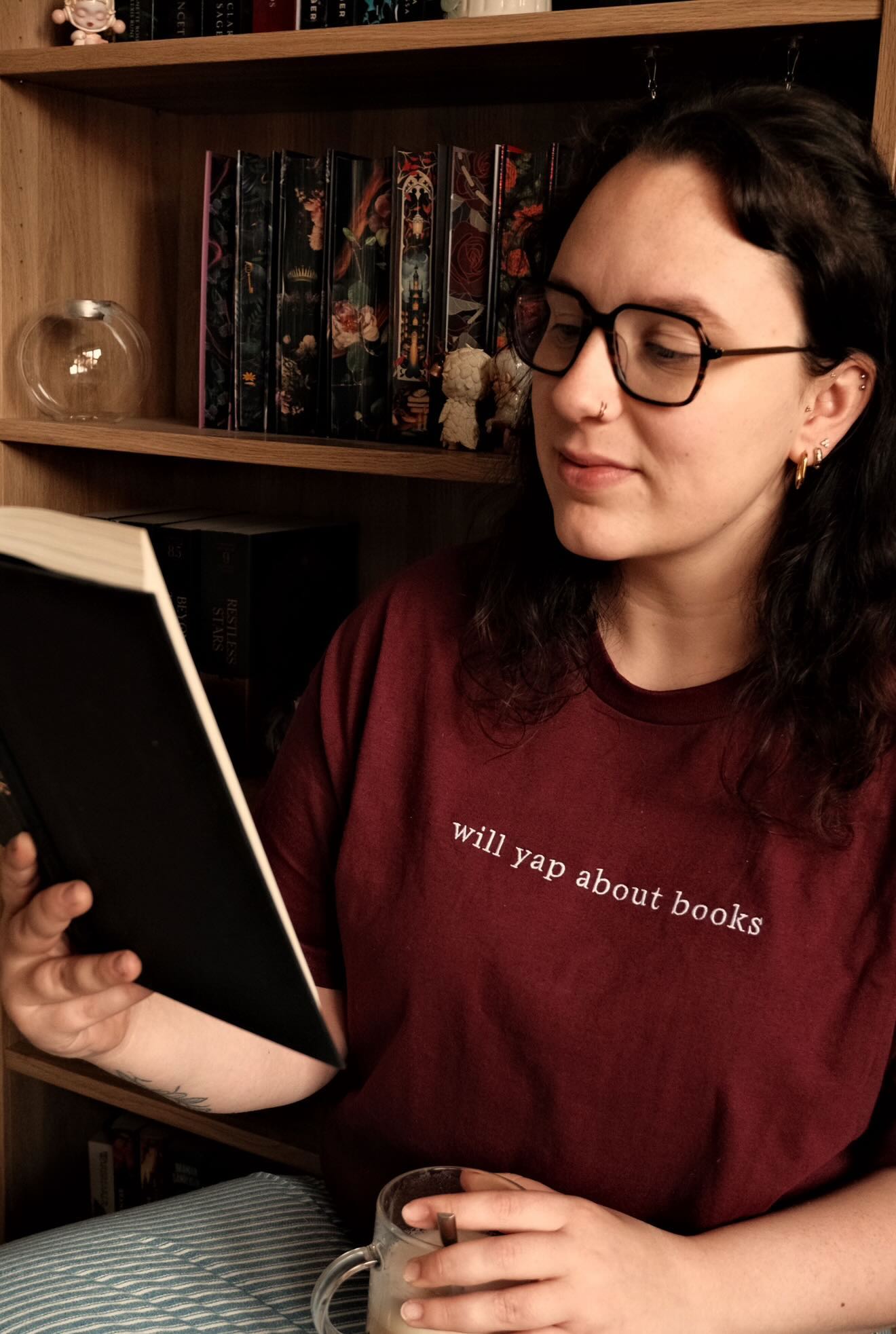 Will Yap About Books - Embroidered Tee