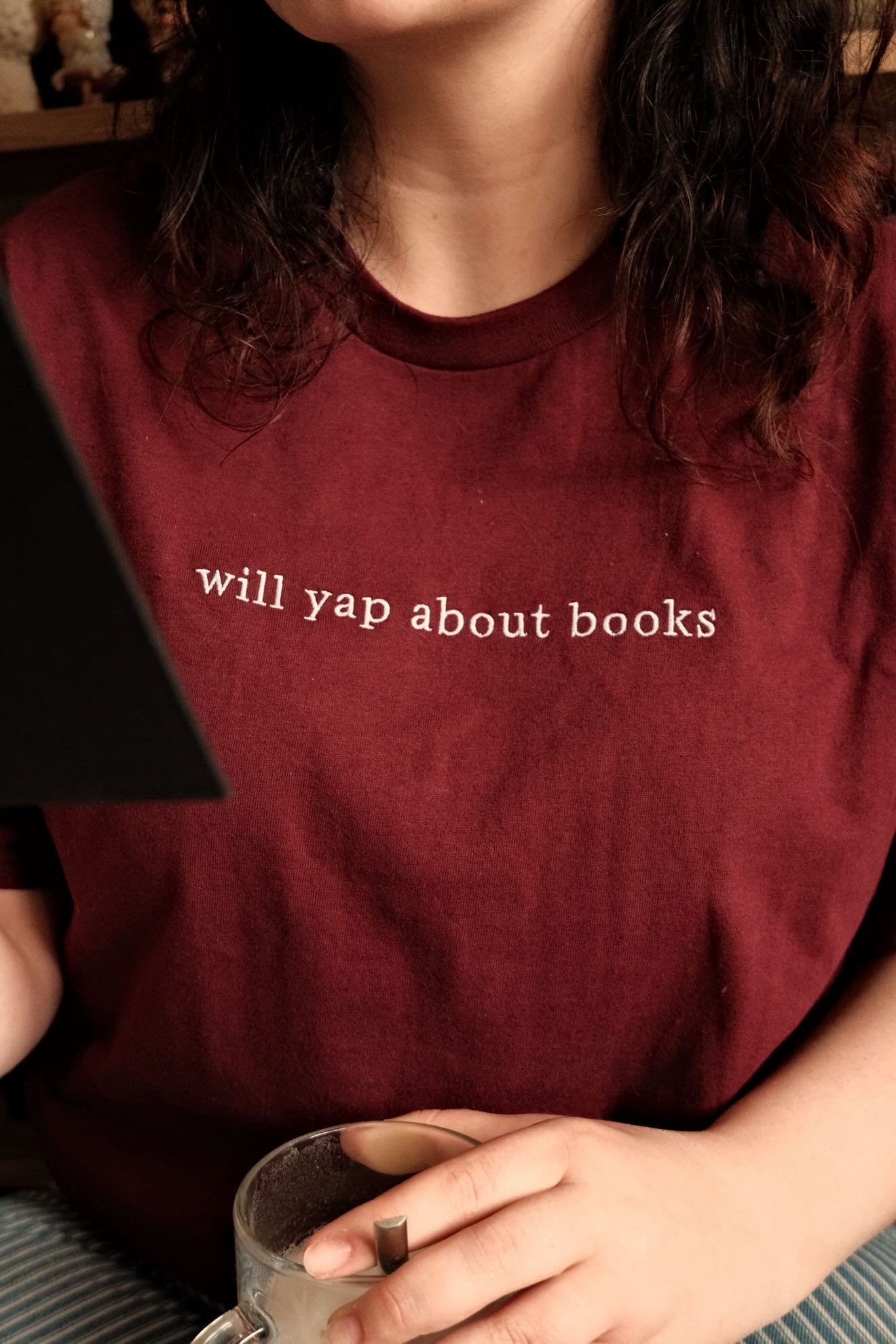 Will Yap About Books - Embroidered Tee